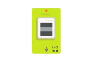 Vue des bornes C1 C2 d’un compteur Linky