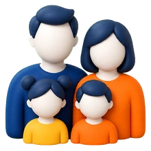 Icône Toute la famille - Couple avec enfants - JeSwitch