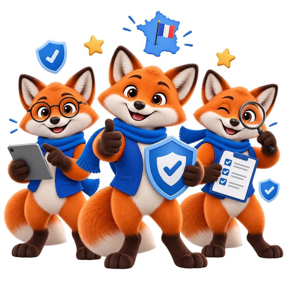 Mascottes JeSwitch expliquant le fonctionnement d'un comparateur d'assurance