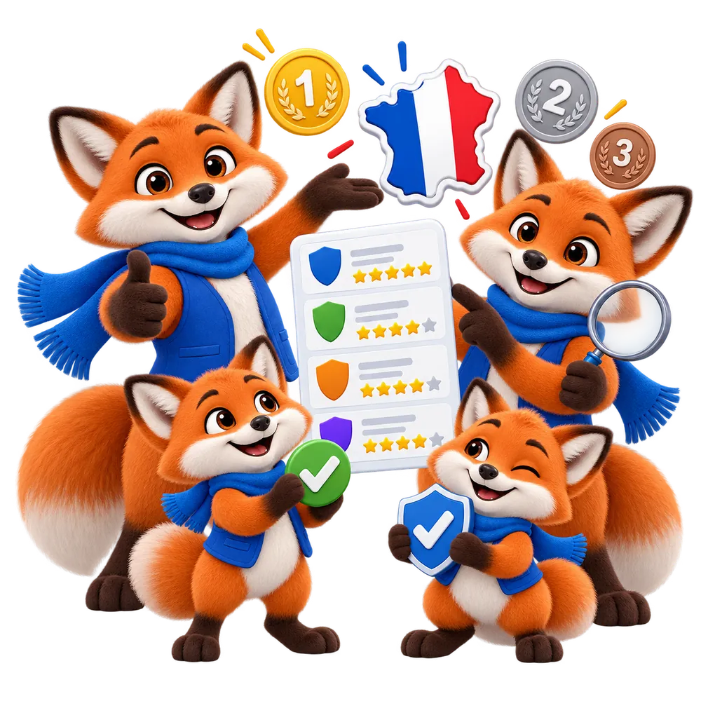 Mascottes JeSwitch vérifiant la fiabilité d'un comparateur d'assurance