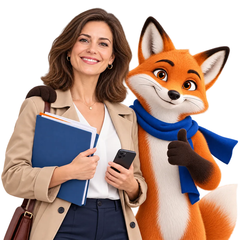Mutuelle chômeur : demandeur d'emploi et mascotte JeSwitch