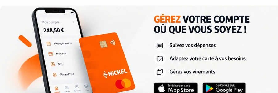 Application Nickel : suivi des dépenses, gestion de la carte et des virements