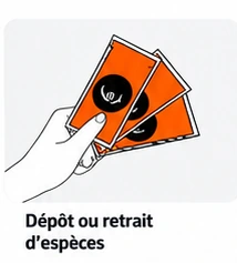 Dépôt ou retrait d’espèces